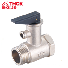 TMOK Válvula de seguridad de latón con válvula de seguridad de válvula de seguridad de presión de mango de plástico para caldera de agua
